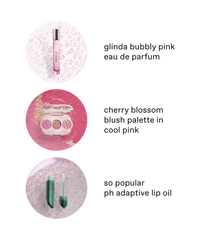 r.e.m. beauty x Wicked: For Good you've been glinda-fied! fragrance & makeup set